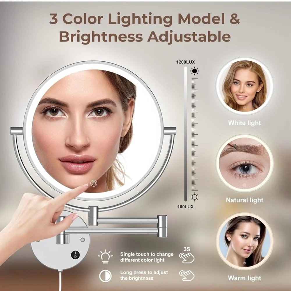 Adjustable LED Vanity Mirror